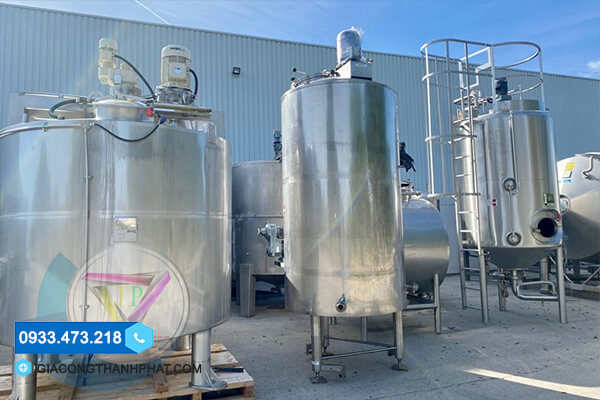 Báo giá bồn khuấy trộn inox 304