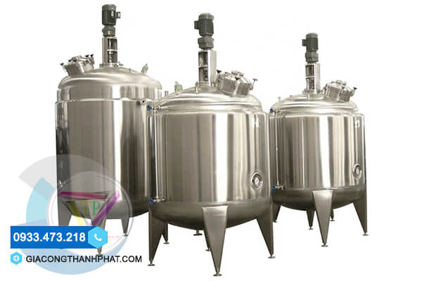 Bồn khuấy trộn thực phẩm lật nghiêng