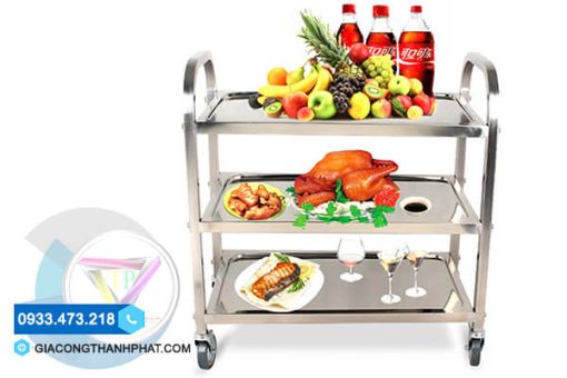 Công dụng của xe đẩy thức ăn inox