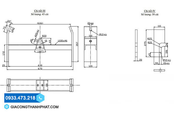 Hình ảnh bản vẽ khung băng tải