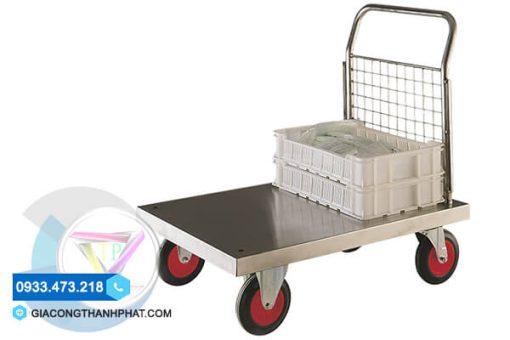 ứng dụng xe đẩy 1 tầng inox