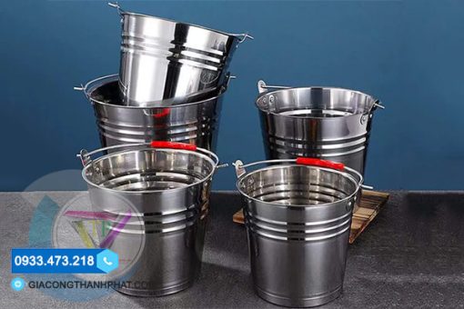Xô Inox 10 Lít (28cm) Chất Lượng, Giá Rẻ, Mẫu Mã Đa Dạng