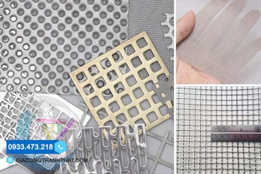 Gia công đục lỗ tấm inox