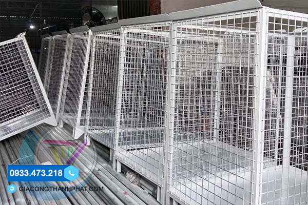 Gia công khung lưới inox mạ kẽm