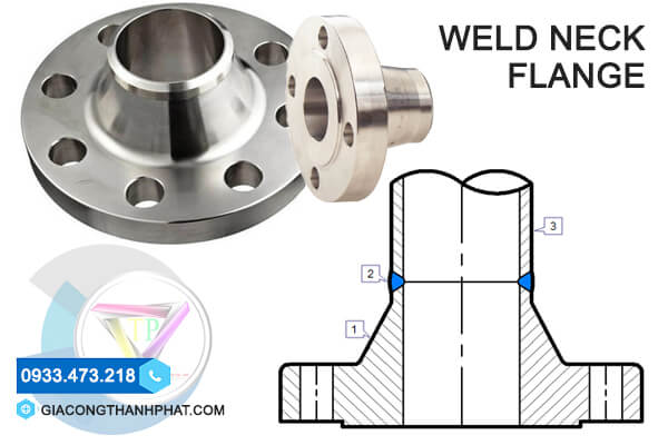 Mặt bích hàn cổ (WN - Weld Neck Flange)
