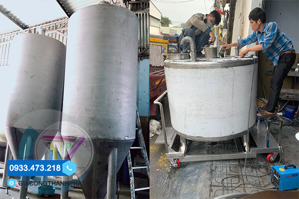 Gia Công Bồn Inox Công Nghiệp