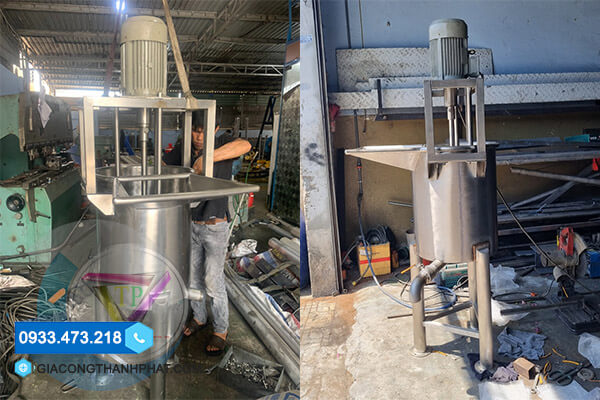 Gia Công Bồn Khuấy Trộn Inox