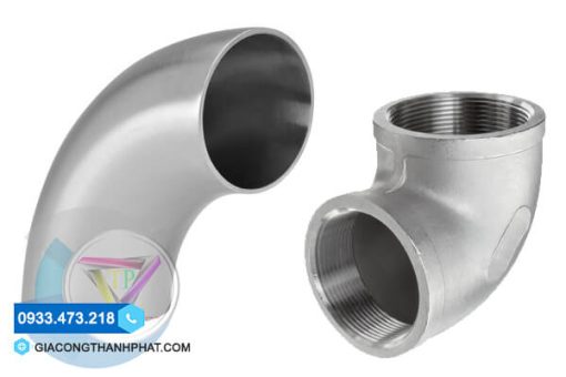 Co Inox Phi 60 - Dạng Co Hàn, Co Ren Inox 304 2 inch