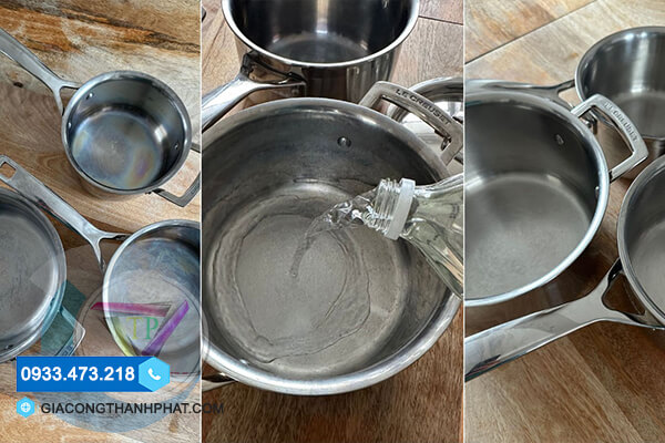 Cách đánh bóng inox bị mờ bằng giấm ăn