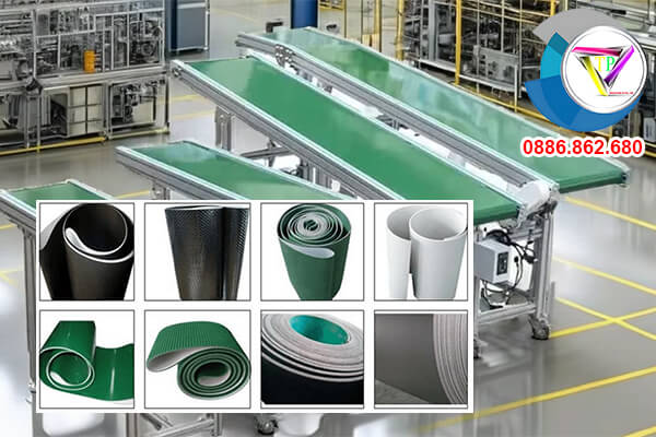 Công ty sản xuất băng tải PVC mặt nhám gai giá r�? chất lượng