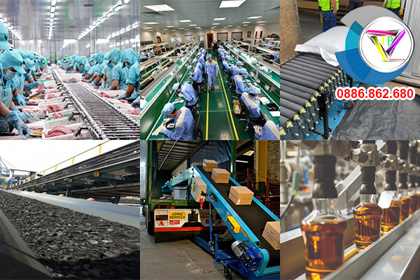 Ứng dụng của băng tải trong dây chuyển sản xuất